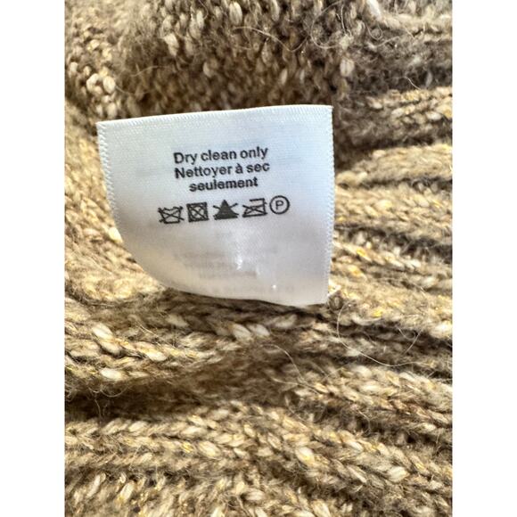 VERONICA BEARD Cold Shoulder Selleck Sweater Size L in Light Brown/Gold - Picture 8 of 8